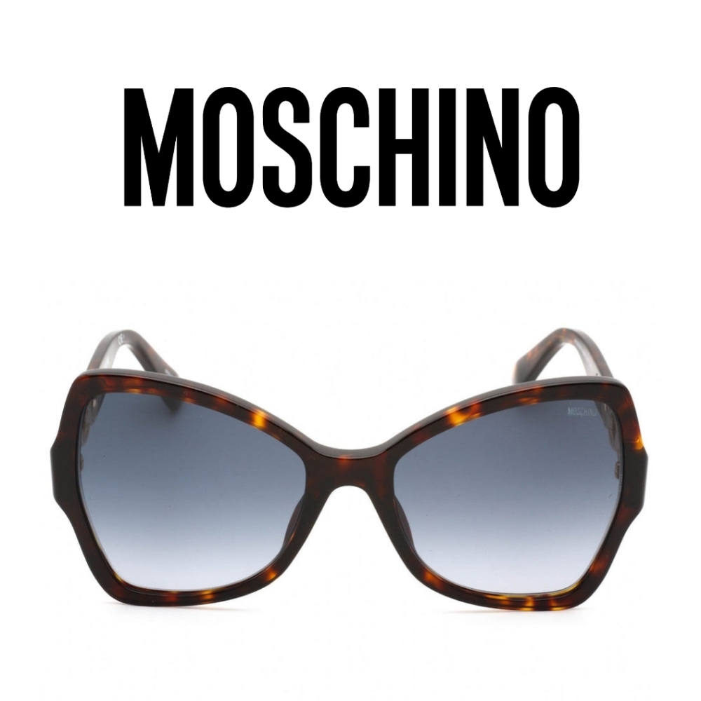 MOSCHINO- MOS099/S SUNGLASSES HVN/DARK GREY SF WOMEN'S - Picture 4 of 11